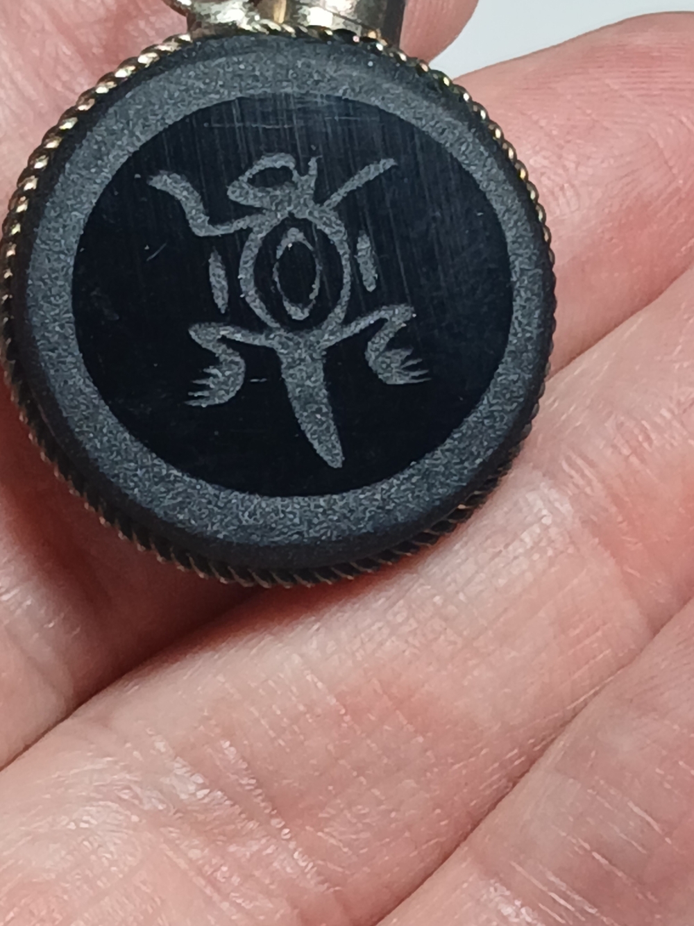 Handmade In Yucatan Mex - Black Onyx Turtle Pendant